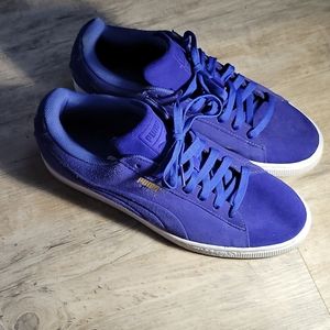 Mens pumas suede shoes